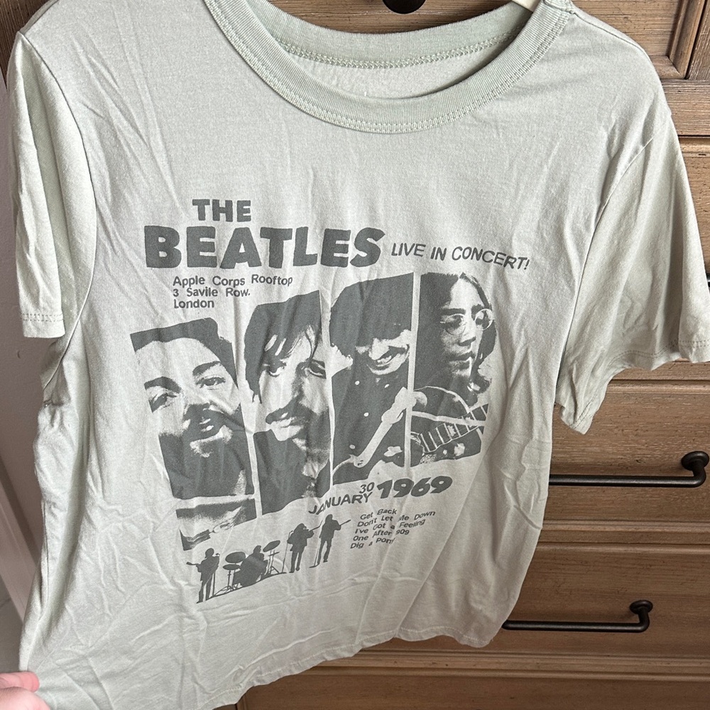 Hybrid Apparel Gray Beatles Graphic Tee